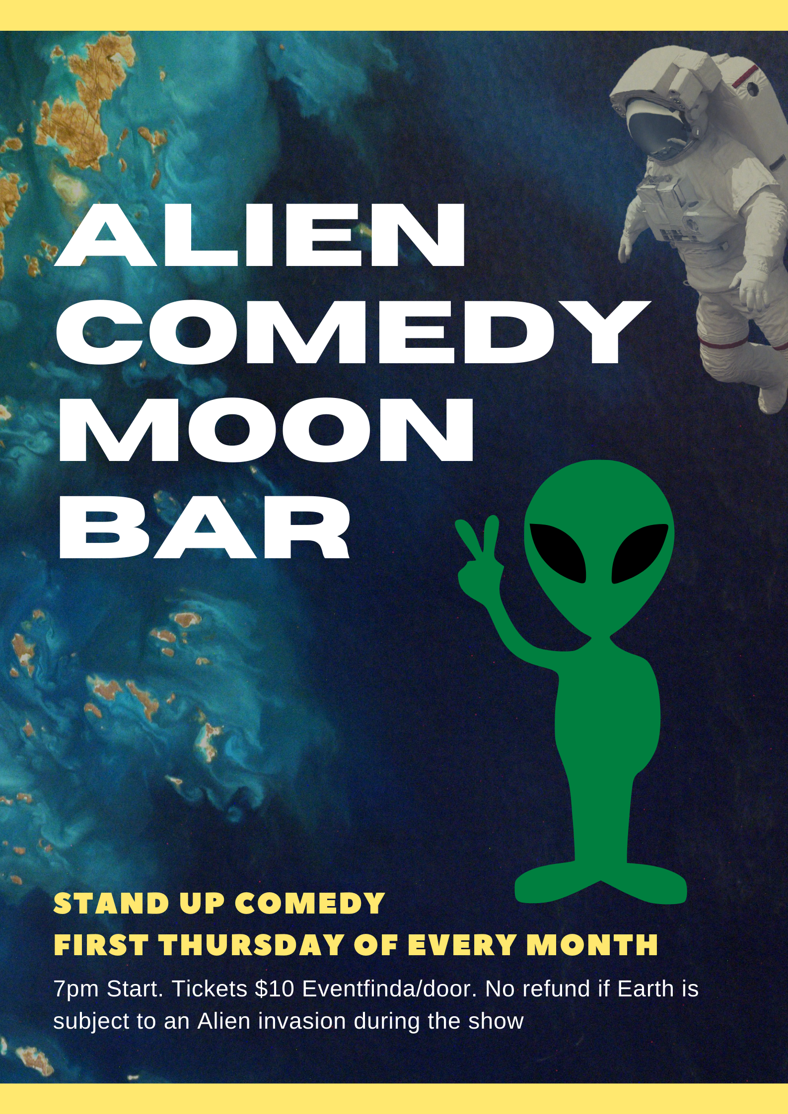 Alien Comedy Moon Bar Recent