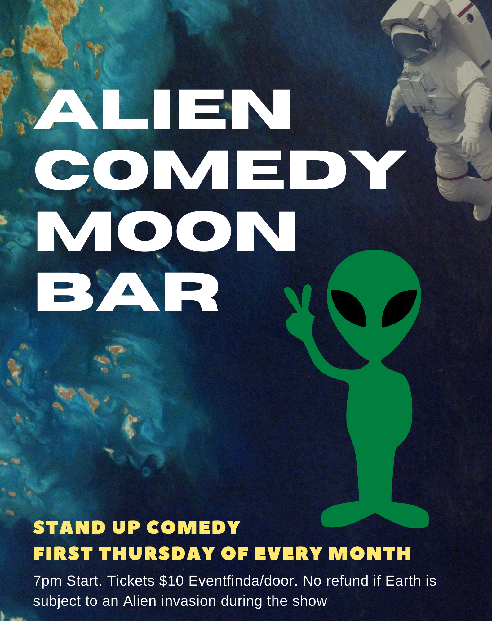 Alien Comedy Moon Bar Recent